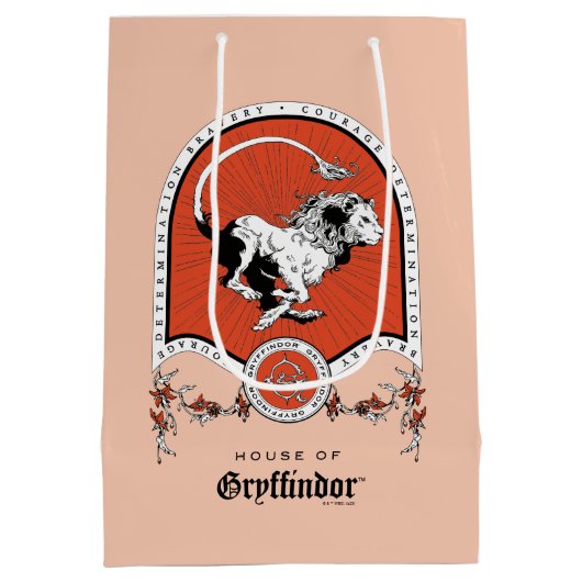 HARRY POTTER™ | Fijne schets GRYFFINDOR™ Crest Medium Cadeauzakje (Achterkant)