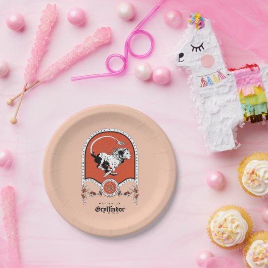 HARRY POTTER™ | Fijne schets GRYFFINDOR™ Crest Papieren Bordje (Feest)