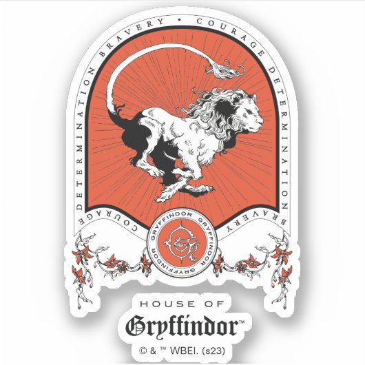 HARRY POTTER™ | Fijne schets GRYFFINDOR™ Crest Sticker (Voorkant)