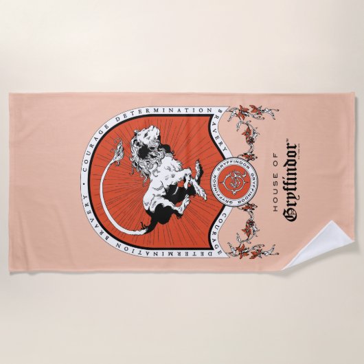 HARRY POTTER™ | Fijne schets GRYFFINDOR™ Crest Strandlaken (Voorkant)