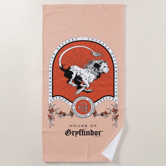 HARRY POTTER™ | Fijne schets GRYFFINDOR™ Crest Strandlaken (Voorkant)