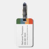 HARRY POTTER™ | Fijne schets HOGWARTS™-huizen Bagagelabel (Achterkant verticaal)