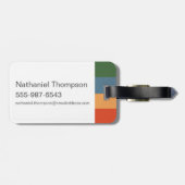 HARRY POTTER™ | Fijne schets HOGWARTS™-huizen Bagagelabel (Achterkant horizontaal)