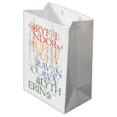 HARRY POTTER™ | Fijne schets HOGWARTS™-huizen Medium Cadeauzakje (Achterkant Gekanteld)