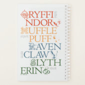 HARRY POTTER™ | Fijne schets HOGWARTS™-huizen Planner (Achterkant)