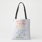 HARRY POTTER™ | Fijne schets HOGWARTS™-huizen Tote Bag (Voorkant)
