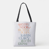 HARRY POTTER™ | Fijne schets HOGWARTS™-huizen Tote Bag (Achterkant)
