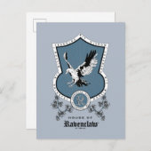 HARRY POTTER™ | Fijne schets RAVENCLAW™ Crest Briefkaart (Voorkant / Achterkant)