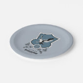 HARRY POTTER™ | Fijne schets RAVENCLAW™ Crest Papieren Bordje (Gekanteld)