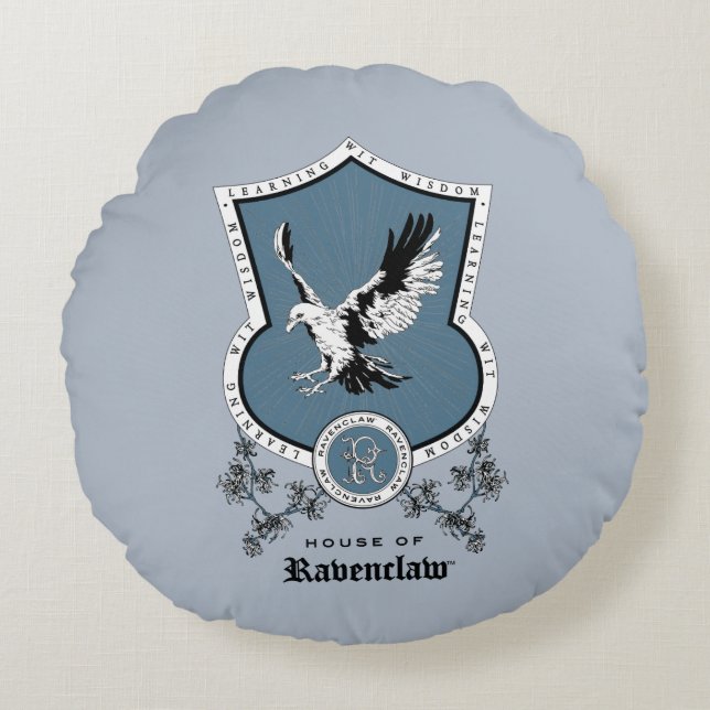 HARRY POTTER™ | Fijne schets RAVENCLAW™ Crest Rond Kussen (Voorkant)