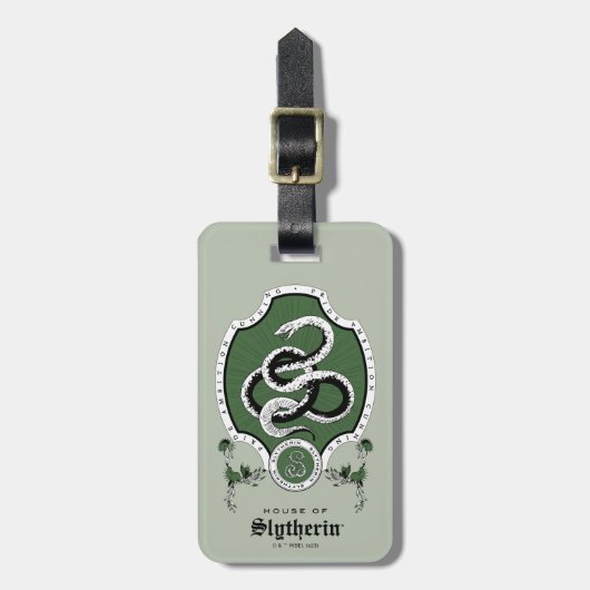 HARRY POTTER™ | Fijne schets SLYTHERIN™ Crest Bagagelabel (Voorkant verticaal)