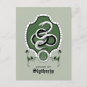 HARRY POTTER™   Fijne schets SLYTHERIN™ Crest Briefkaart