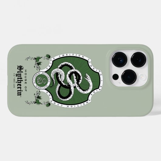 HARRY POTTER™ | Fijne schets SLYTHERIN™ Crest Case-Mate iPhone Case (Achterkant (horizontaal))