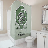 HARRY POTTER™ | Fijne schets SLYTHERIN™ Crest Douchegordijn (In situ)