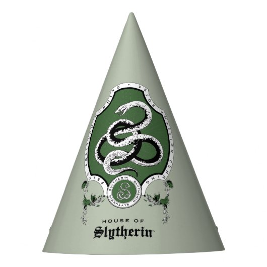 HARRY POTTER™ | Fijne schets SLYTHERIN™ Crest Feesthoedjes (Voorkant)