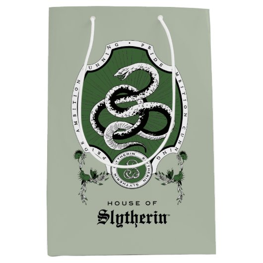 HARRY POTTER™ | Fijne schets SLYTHERIN™ Crest Medium Cadeauzakje (Voorkant)
