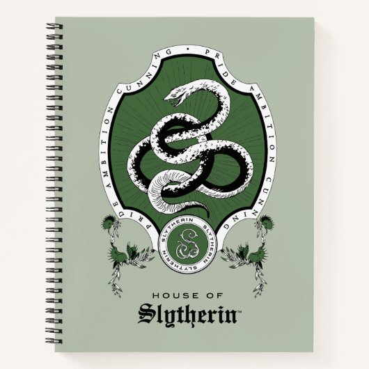 HARRY POTTER™ | Fijne schets SLYTHERIN™ Crest Notitieboek (Voorkant)