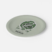 HARRY POTTER™ | Fijne schets SLYTHERIN™ Crest Papieren Bordje (Gekanteld)