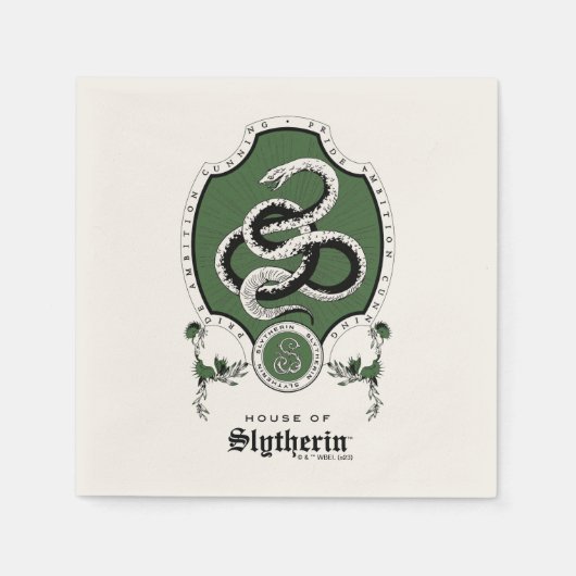 HARRY POTTER™ | Fijne schets SLYTHERIN™ Crest Servet (Voorkant)