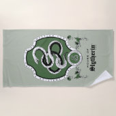HARRY POTTER™ | Fijne schets SLYTHERIN™ Crest Strandlaken (Voorkant)