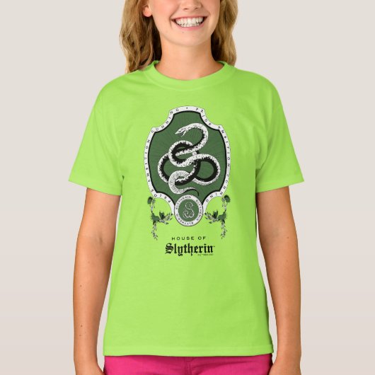 HARRY POTTER™ | Fijne schets SLYTHERIN™ Crest T-shirt (Voorkant)
