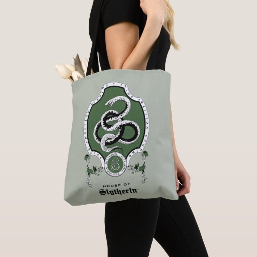 HARRY POTTER™ | Fijne schets SLYTHERIN™ Crest Tote Bag (Dichtbij)