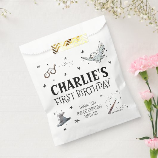 Harry Potter First Birthday Bedankt Bedankzakje (Gezegeld)