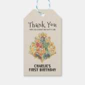 Harry Potter First Birthday Bedankt Cadeaulabel (Voorkant)
