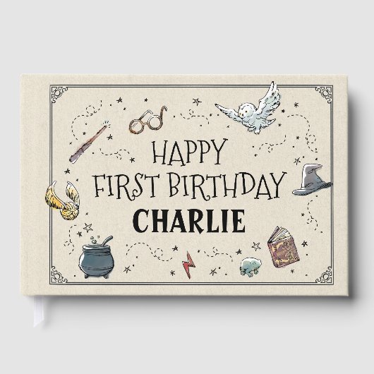 Harry Potter First Birthday Gastenboek (Voorkant)