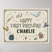 Harry Potter First Birthday Poster (Voorkant)