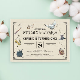  Harry Potter First Birthday Uitnodiging