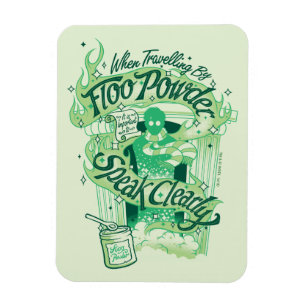 Harry Potter   Floo Poeder Typografie Grafiek Magneet