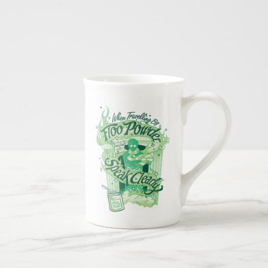 Harry Potter | Floo Poeder Typografie Grafiek Porselein Kop (Rechts)