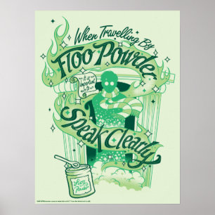 Harry Potter   Floo Powder Typografie Grafisch Poster