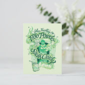 Harry Potter| Floo Powder Typography Graphic Briefkaart (Staand voorkant)