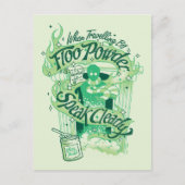 Harry Potter| Floo Powder Typography Graphic Briefkaart (Voorkant)