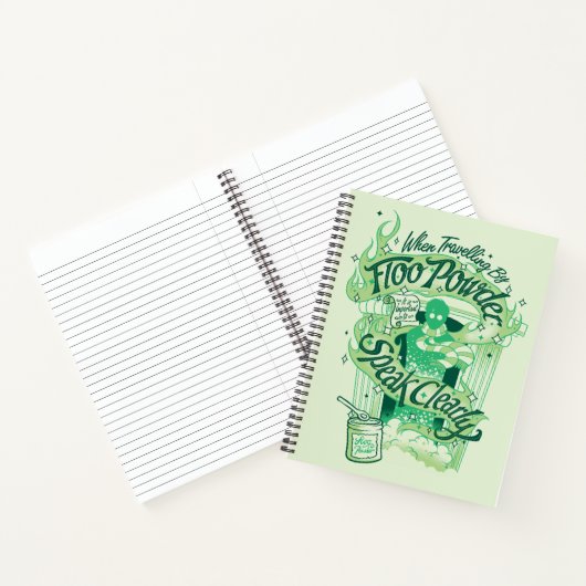 Harry Potter| Floo Powder Typography Graphic Notitieboek (Binnen)
