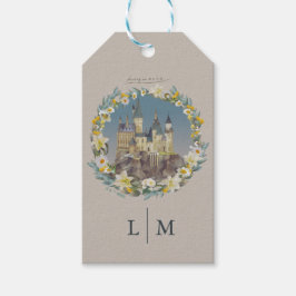 Harry Potter | Floral Hogwarts Castle Wedding Cadeaulabel