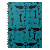 HARRY POTTER™ Flying Keys Patroon Notitieboek (Voorkant)