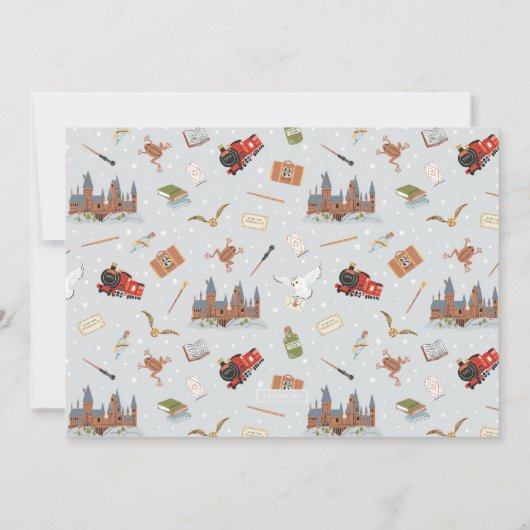 Harry Potter | Foto Hogwarts Castle 1st Birthday Kaart (Achterkant)