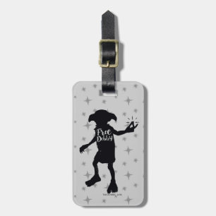 Harry Potter   "Free Dobby" Silhouette Typografie Bagagelabel