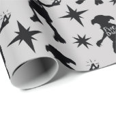 Harry Potter | "Free Dobby" Silhouette Typografie Cadeaupapier (Rol Hoek)
