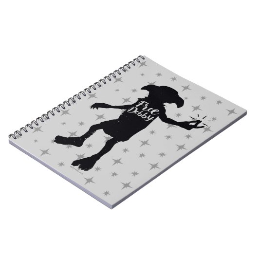 Harry Potter | "Free Dobby" Silhouette Typografie Notitieboek (Linkerzijde)