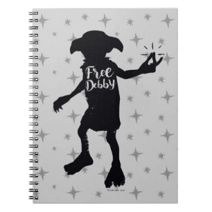 Harry Potter   "Free Dobby" Silhouette Typografie Notitieboek