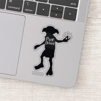 Harry Potter | "Free Dobby" Silhouette Typografie Sticker