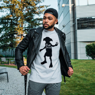 Harry Potter   "Free Dobby" Silhouette Typografie T-shirt