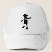 Harry Potter | "Free Dobby" Silhouette Typografie Trucker Pet (Voorkant)