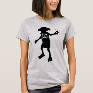 Harry Potter   "Free Dobby" Silhouette Typography T-shirt