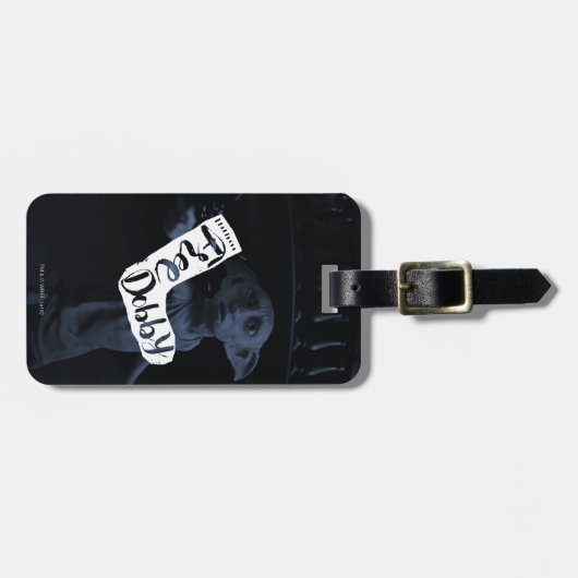 Harry Potter | "Free Dobby" Sock Typografie Bagagelabel (Voorkant horizontaal)