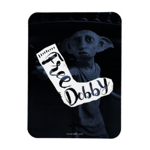 Harry Potter   "Free Dobby" Sock Typografie Magneet